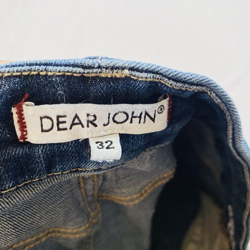 Dear John Joyrich Womens Size 32 Comfort Skinny Distressed Raw Hem Cropped - Picture 7 of 11